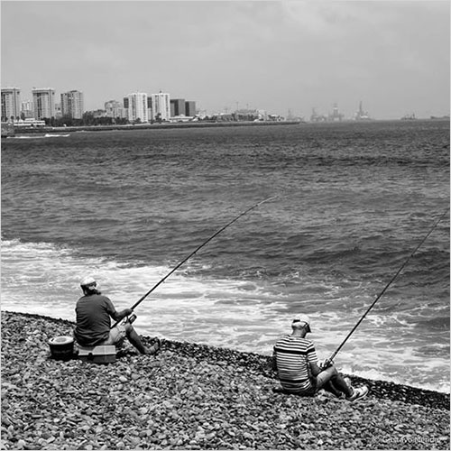 3 rod-and-reel sets for shore fishing in the Canary Islands